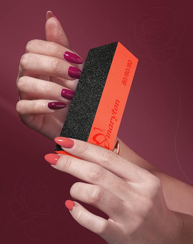 Maryton Nail Sanding Blocks, 80/80