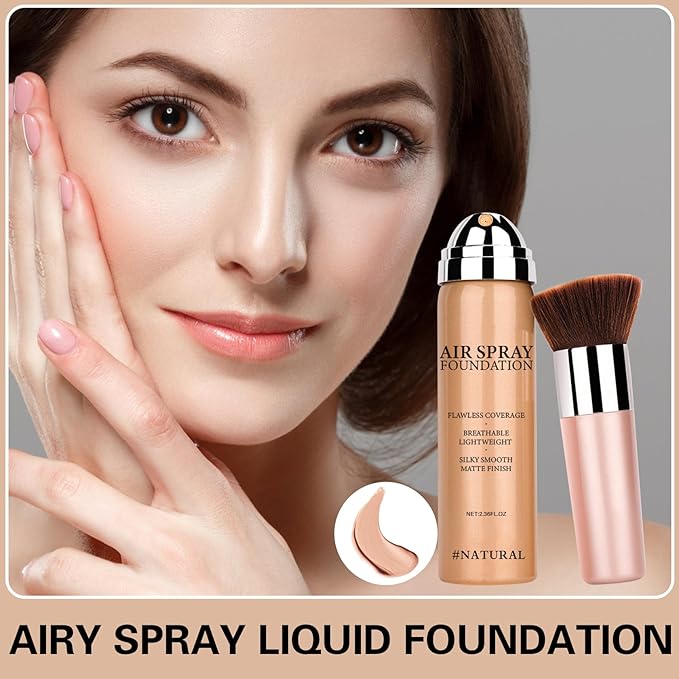 Magic Minerals Airbrush Foundation Makeup Spray Silky Lightweight