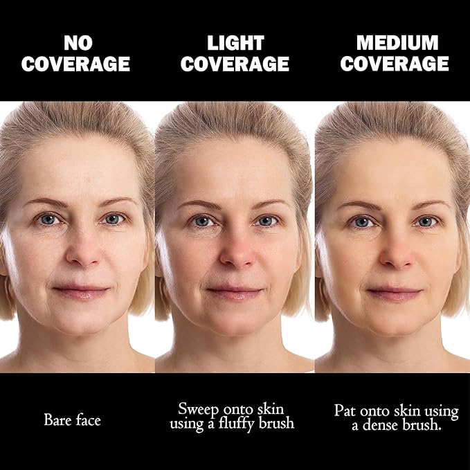 Marbleized Baked Foundation Makeup, Balance and Brighten Color MEDIUM, 0.) 32 Oz