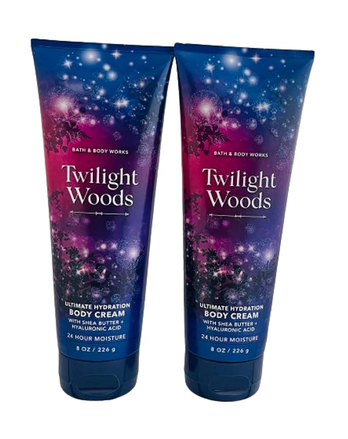 Bath and Body Works Twilight Woods 2 Pack Ultra Shea Body Cream 8 Oz. (Twilight Woods)