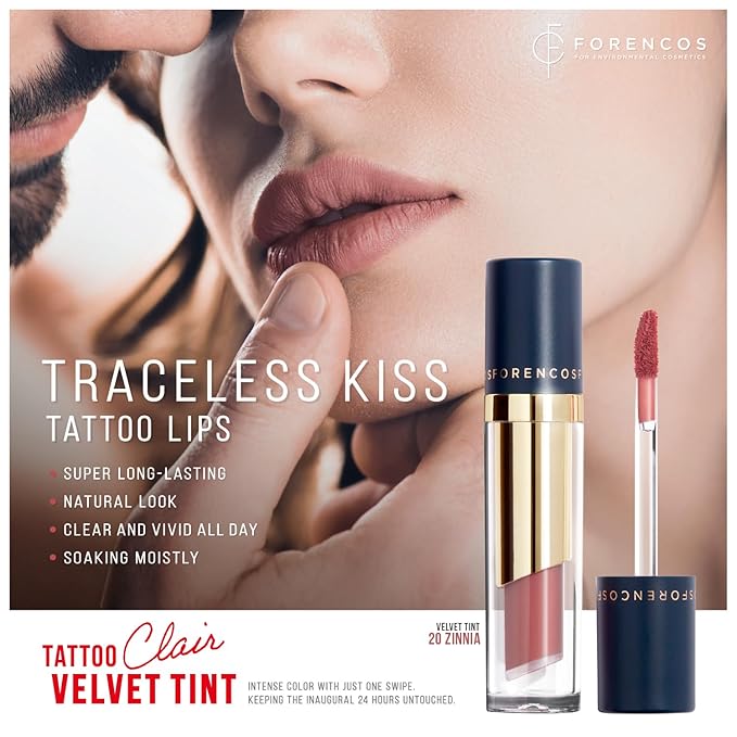Tattoo Clair Velvet Lip Stain/Tint, Korean Long-Lasting, High Lip