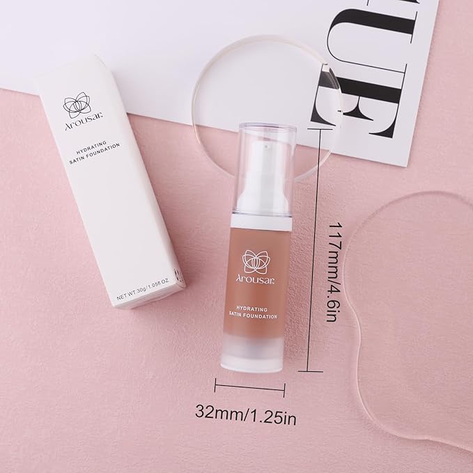 Liquid Foundation Makeup, Improves Uneven Skin Tone, Lightweight 32# TAN