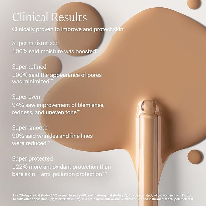 ILIA - Super Serum Skin Tint SPF 40 | Non-Comedogenic, Vegan, Lightweight to Help Against Blue Light, + Pollution while Hydrating, Smoothing, + Refining (Morgat ST11.5, 1 fl oz | 30 ml)