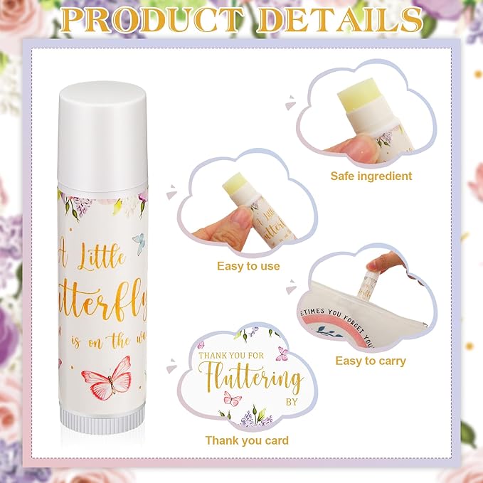 Fumete 50 Pack Butterfly Baby Shower Classroom