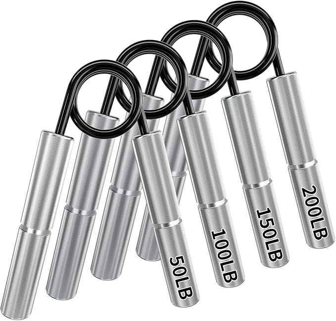 Grip Strength Trainer 4 Pack 50LB-200LB Metal