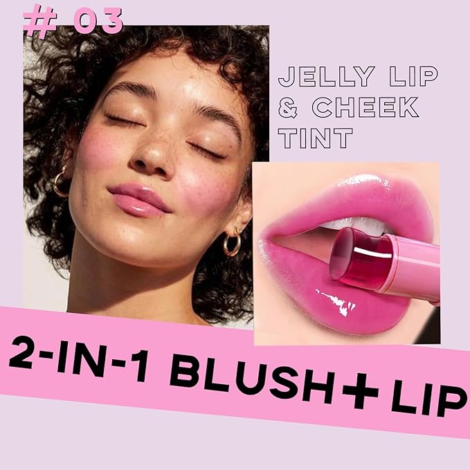 Cooling Water Jelly Tint, Cream Jelly Blush Stick Women #03