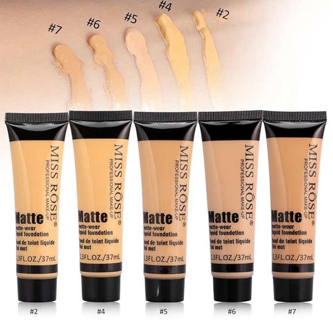 matte, Smooth Liquid Concealer Cream, Makeup Base Face Cream(#6) matte