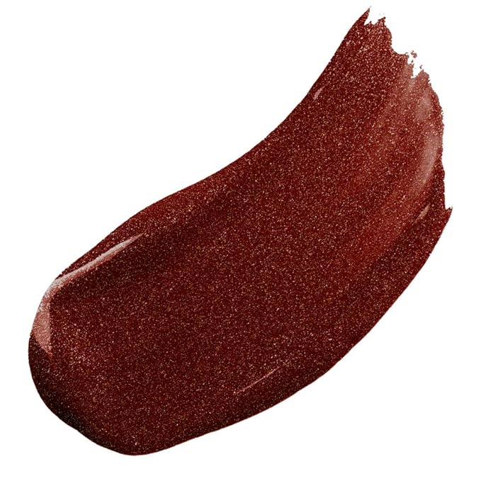 Beauty For Real Lip Gloss + Shine, Rebel Rebel - Deep Maroon Metallic - Non-Sticky Plumping & Hydrating Gloss - Light & Mirror In Cap - Contains Marine Collagen - 0.15 fl oz