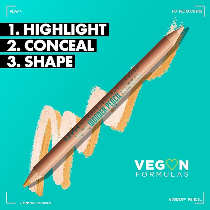 NYX PROFESSIONAL MAKEUP Wonder Pencil, Multi-Use Micro Highlighter - Deep