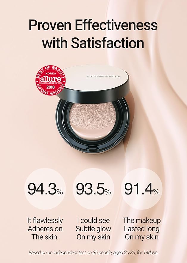 [JUNGSAEMMOOL OFFICIAL] Essential Skin Nuder Cushion (Light) | Cream Foundation