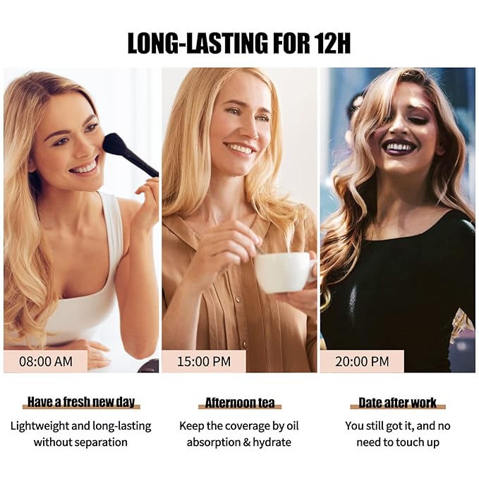 Matte Oil Control Concealer Foundation 2PCS, Flawless Soft 103, ) 60ml