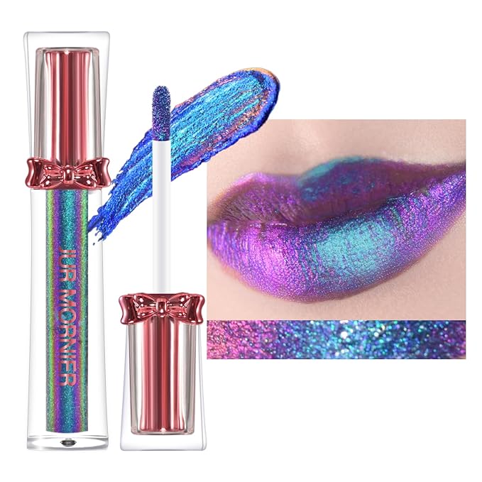 Super Stay Lip Gloss,Multichrome Colorstay Overtime Lipcolor,Highly Pigmented Instant Glitter Liquid Lip Makeup,0.12 Fl Oz (05, 3.5ml)
