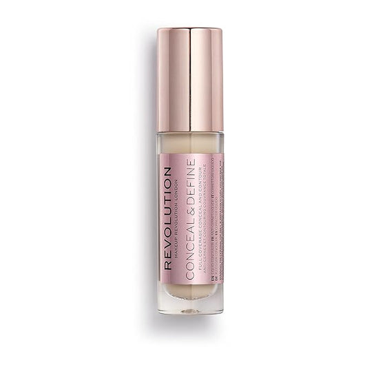 Makeup Revolution Conceal and Define Concealer, Full Coverage 0.7 Fl Oz