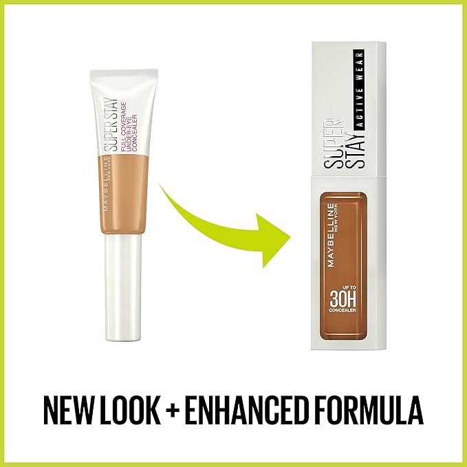 Maybelline Super Stay Liquid Concealer Makeup, Full Coverage Concealer, Up to 30 Hour Wear, Transfer Resistant, Natural Matte Finish, Oil-free, Available in 16 Shades, 70, 1 Count