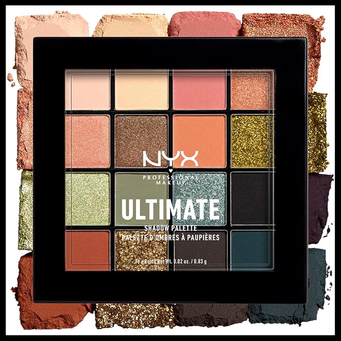 NYX PROFESSIONAL MAKEUP Ultimate Shadow Palette, Eyeshadow Palette - Utopia