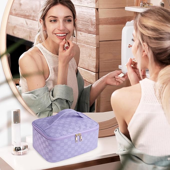 Large travel makeup bag makeup