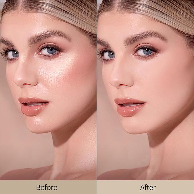 Erinde White Translucent Matte Setting Powder with Puff,