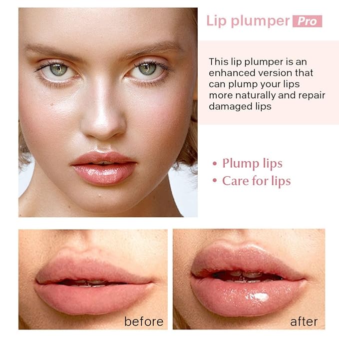 4Pcs Lip Plumper Set,Lip Plumper,Natural Lip