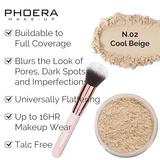 PHOERA Foundation Full Coverage Makeup, Mushroom Head Air