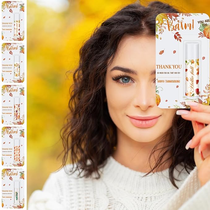 60 Pcs Thanksgiving Gifts Bulk Lip