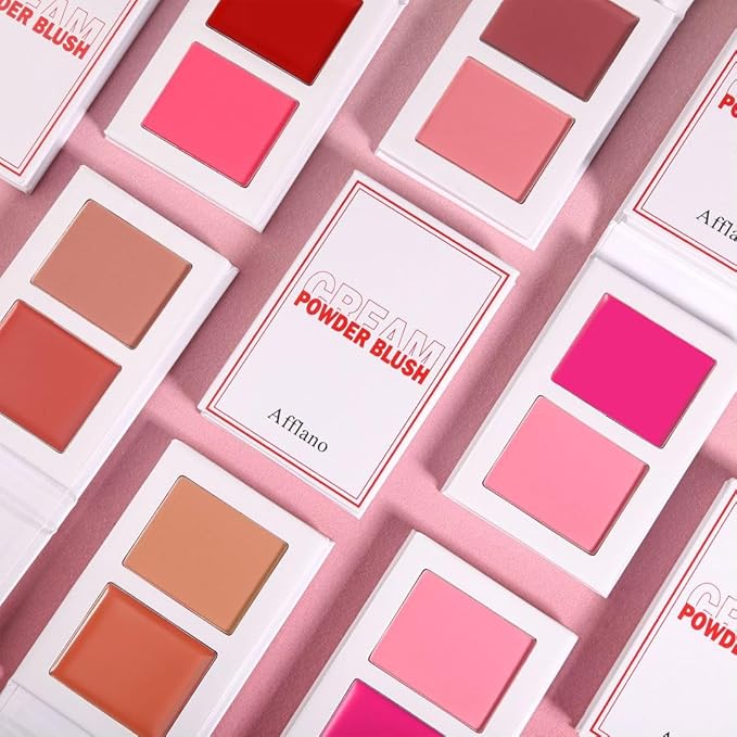 Blush for Cheeks, Highly Pigmented Soft Matte Cream (TIPSY 01#)