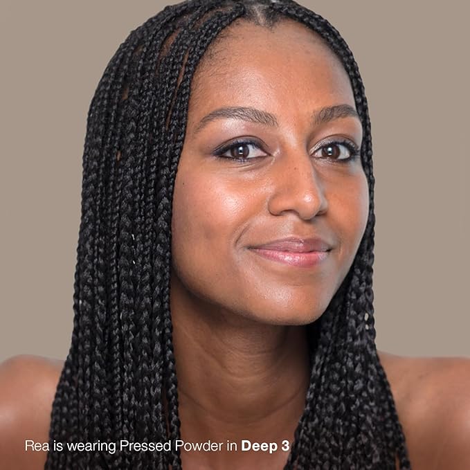 Mineral Fusion Pressed Powder Foundation, Deep 4 - Hypoallergenic, Cruelty-Free, 0.32 Oz