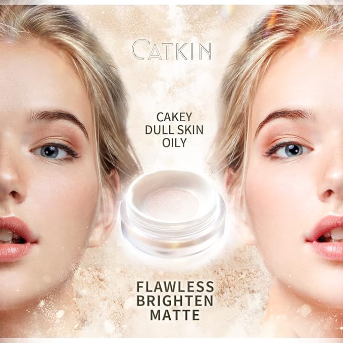 CATKIN Dreamworld Air Makeup Loose Powder Setting Finishing (C01 Natural)