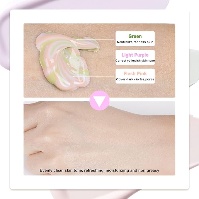 Primer Face Makeup,3 In 1 Isolation Cream,Makeup Primer Primer (1PC)