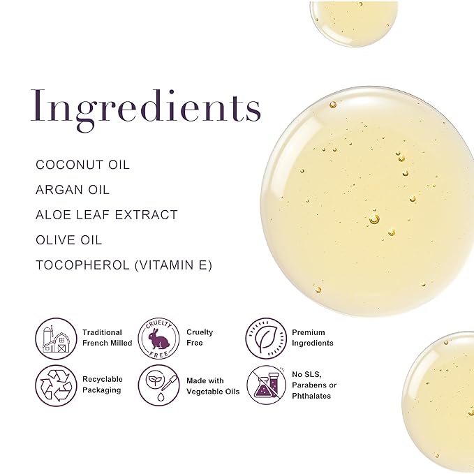 A LA MAISON French Liquid Hand Soap, Plumeria - Natural Hand Wash Made with Essential Oils - Biodegradable, Plant-Based, Vegan, Cruelty-Free, Alcohol & Paraben Free (16.9 oz, 2 Pack)