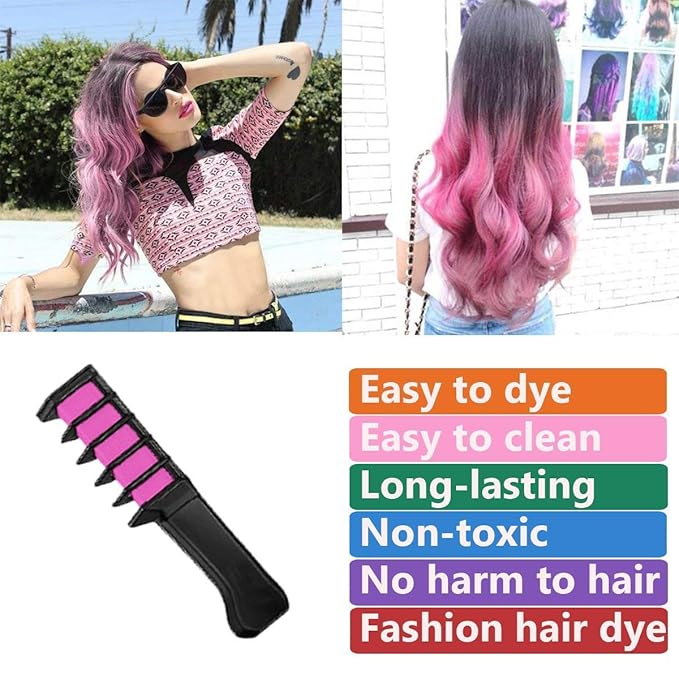 New Hair Chalk Comb Temporary