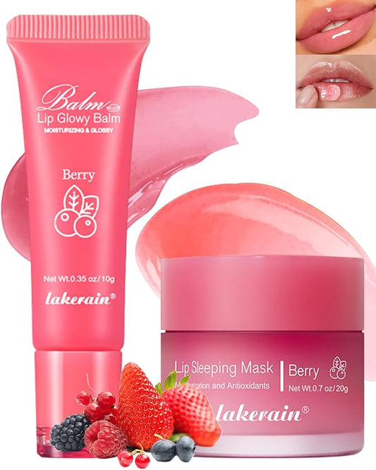 2Pcs Lip Glowy Balm & Lip Lip,Lip