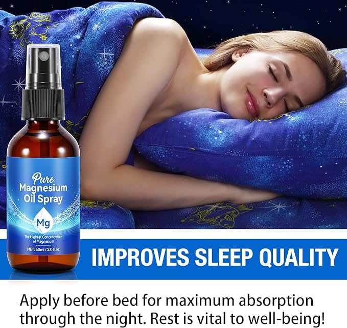 2 Pack Magnesium Oil Spray, Pure