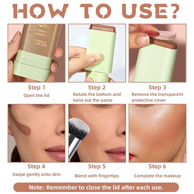 Cream Contour Stick for Cheeks Tint, Multi-Use Makeup