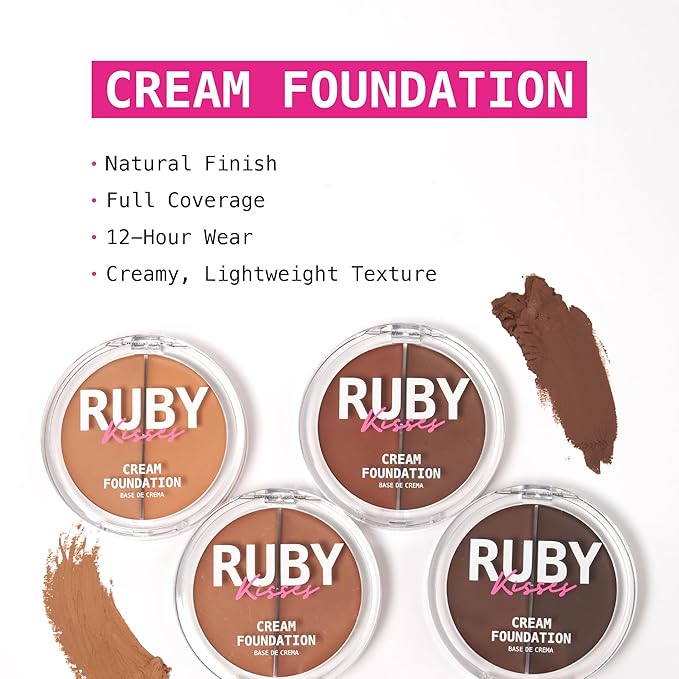 Ruby Kisses 3D Face Creator Cream Foundation & (Level 8)