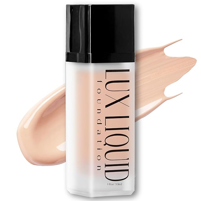 Organic Aloe-Based LUX Liquid Foundation, Natural Vegan Gluten-Free