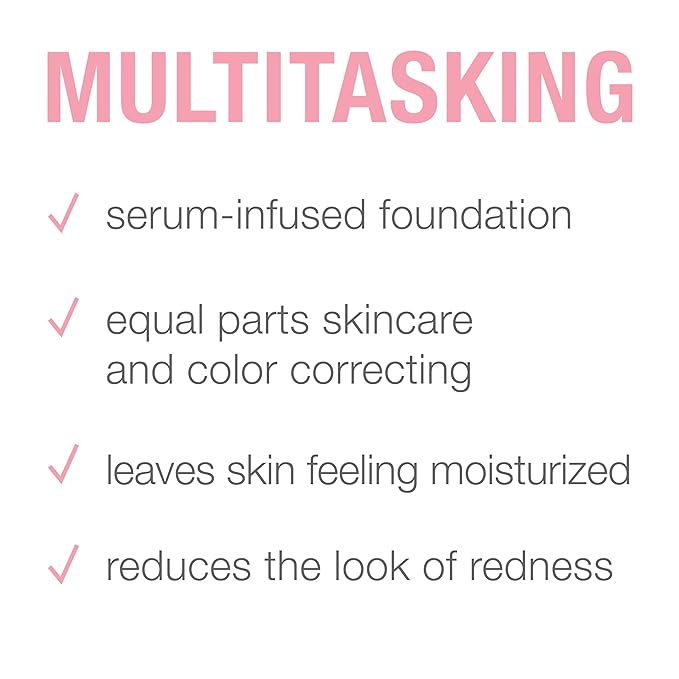 Neutrogena Healthy Skin Sensitive Skin Serum Foundation with Light/Medium 01, 1 oz