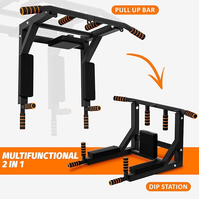 FICTOR Door Pull up Bar for Doorway 30''-37'' Door