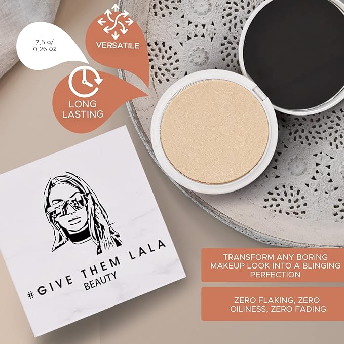 Pressed Highlighter By Give Them Lala- Highly Pigmented (Star Kissed)
