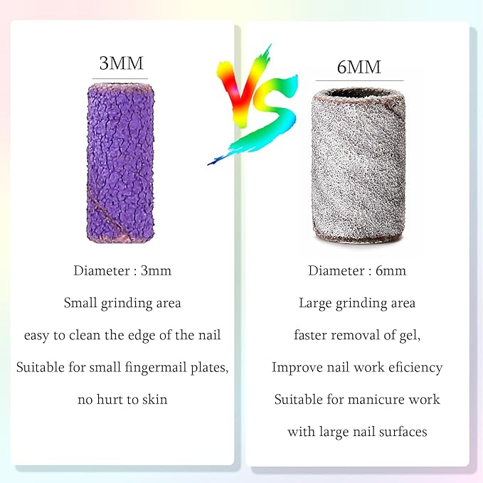 100pcs Nail Drill Bits Small