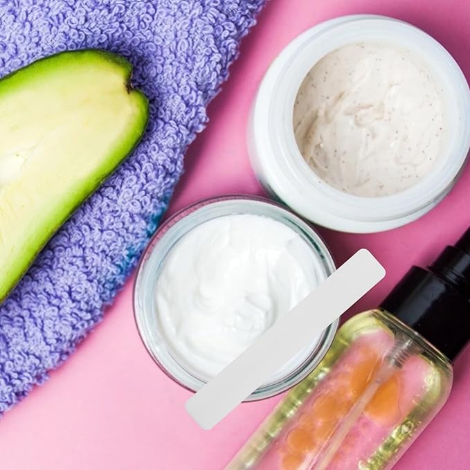 50pcs Soft Film Stick Cream Spoon Cream Spatulas