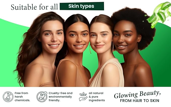 100% Pure & Organic Aloe Vera Spray, Clinically tested & Dermatologist approved, Hydrates & Heals Dry & Damaged Skin & Hair- 12 Oz