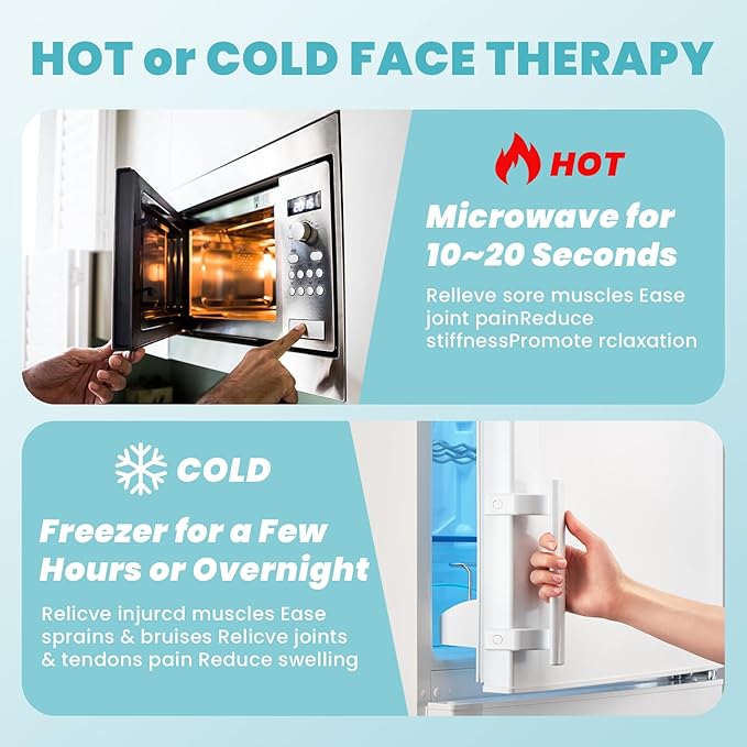 Cold face eye mask ice