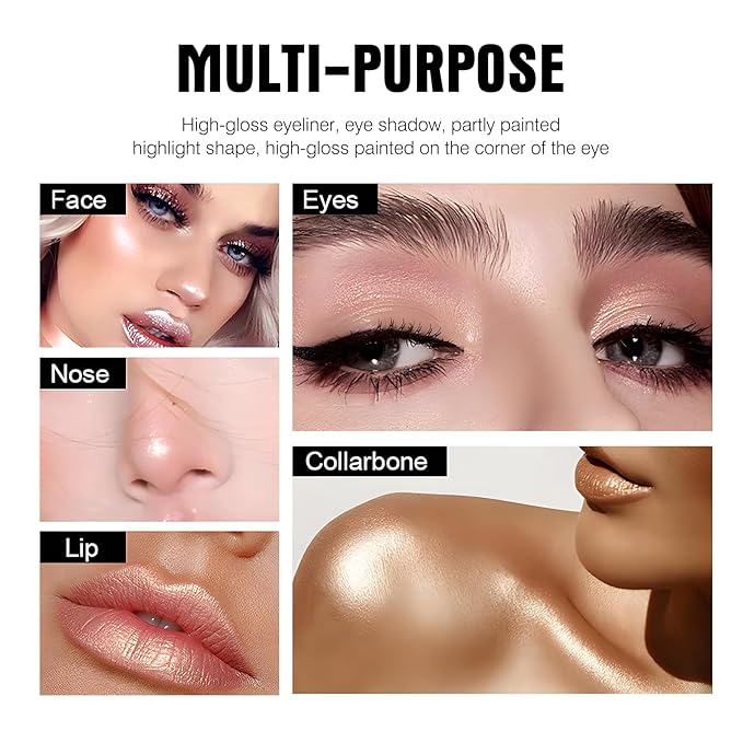 Eyeshadow Stick, Eye Brightener Stick Shimmer Smooth Cream Eyeliner Pencil Long Lasting Waterproof Glitter Highlighter Eye Shadow Makeup, Mauve Taupe