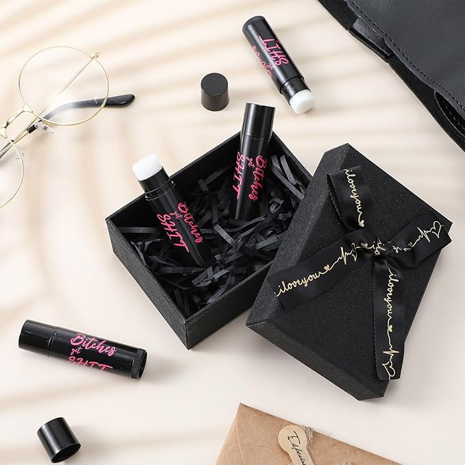 4 Pcs Funny Swear Lip Balm