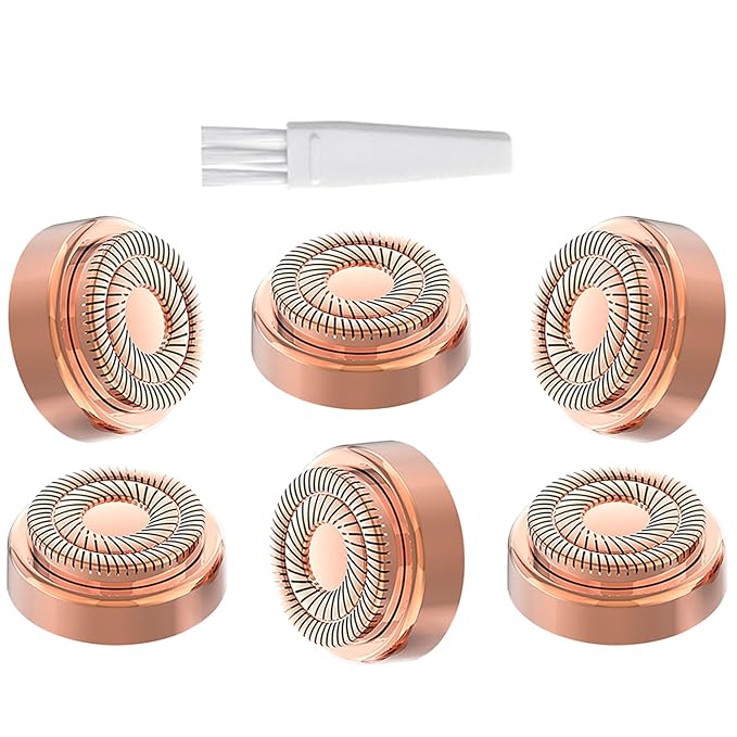 tuokiy Facial Hair Remover Replacement Heads for Finishing Touch Flawless Women's Painless Hair Remover