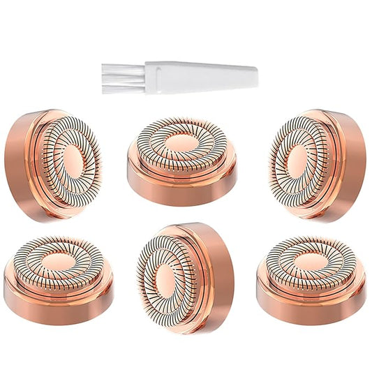 tuokiy Facial Hair Remover Replacement Heads for Finishing Touch Flawless Women's Painless Hair Remover