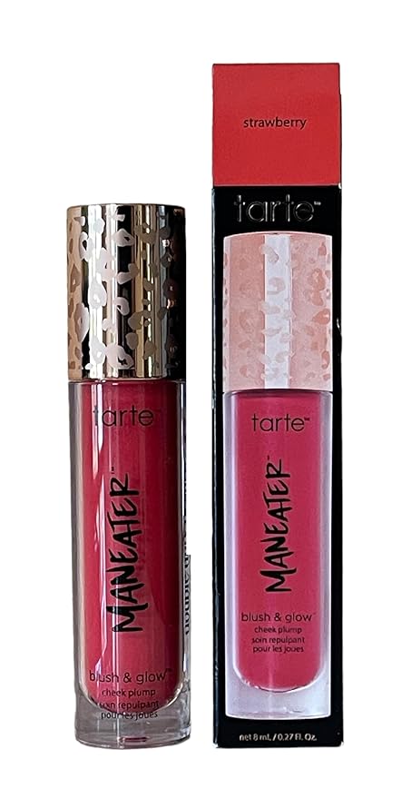 tarte maneater blush & glow cheek plump (strawberry, 0.27 Fl Oz