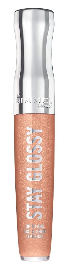 Rimmel Stay Glossy Lip Gloss Bundle - .18oz Tubes in 710 Honey, Honey and 122 All Nighter Shades