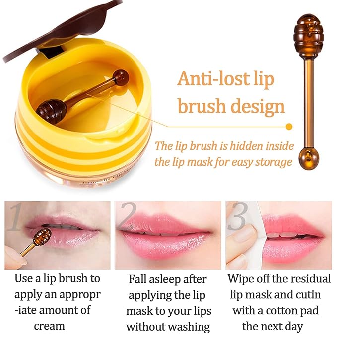 2 PCS Bee Lip Balm Lip Wrinkle