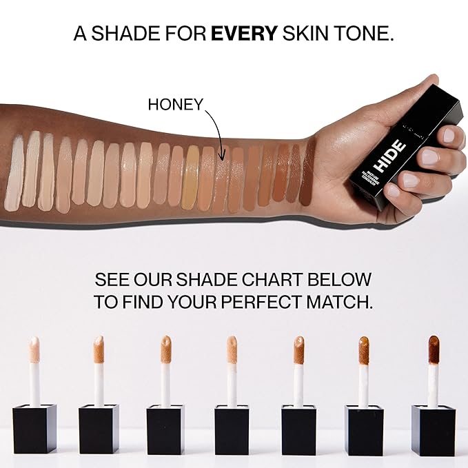 HIDE Liquid Concealer, 0.5 fl. oz. - Honey, Foundation Concealer